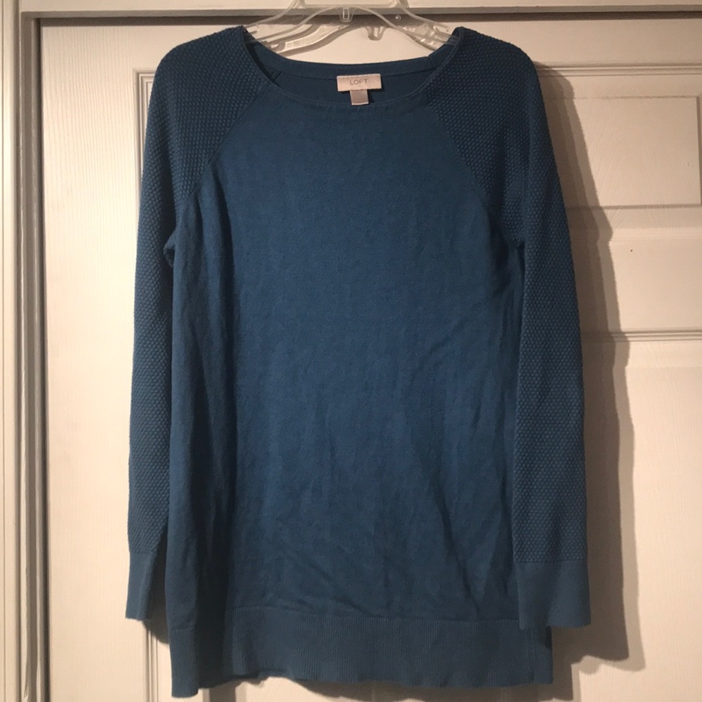 LOFT teal sweater
